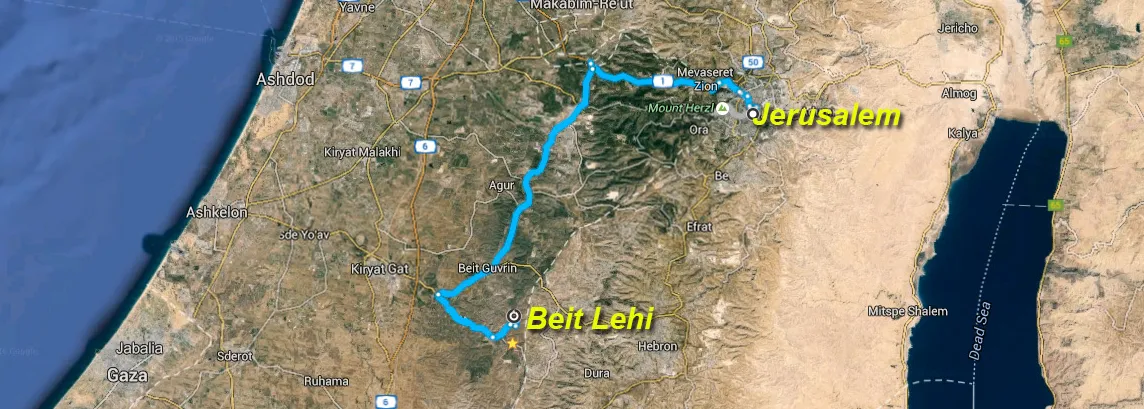 Map of Beit Lehi
