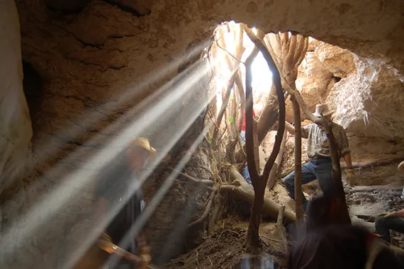 Jesus is Here cave prior to excavation