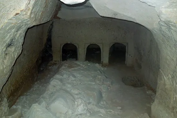 Three Second Temple period Jewish burial niches.